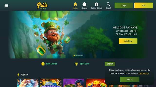 Golden Pokies casino screenshot